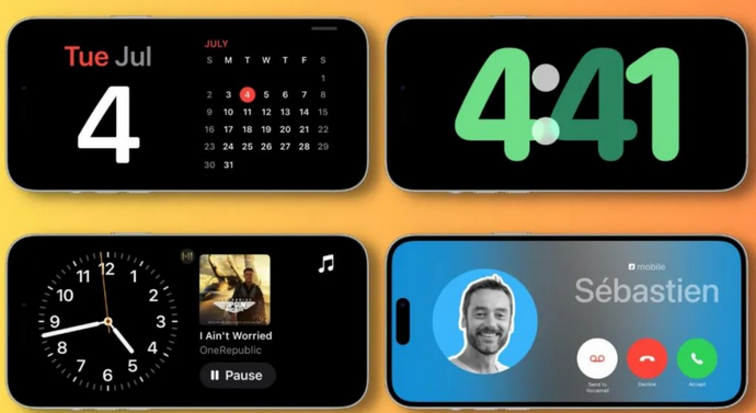 梨树苹果手机维修分享iOS17横屏充电待机显示有什么好处 