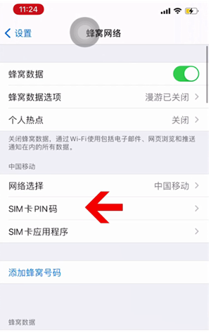 梨树苹果14维修网分享如何给iPhone14的SIM卡设置密码 