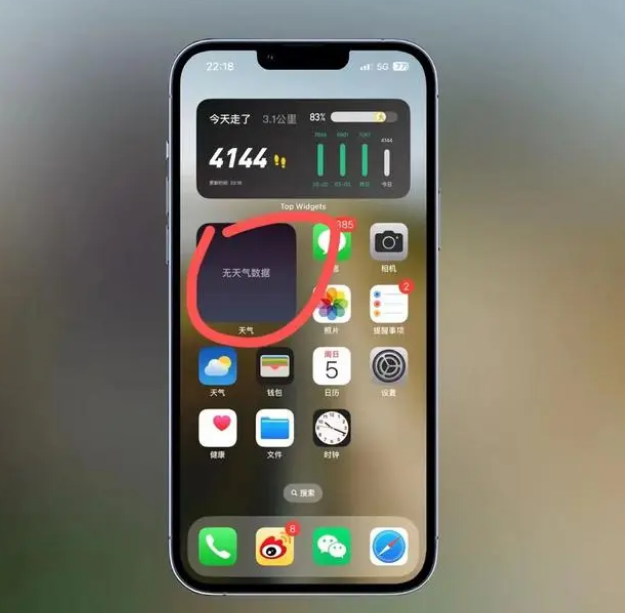 梨树苹果手机维修分享:iOS16主屏幕天气小组件无法正常工作怎么办？ 